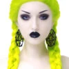 Life's A Witch Large Hoop Earrings [B] -Killstar Store LIFE S A WITCH LARGE HOOP EARRINGS BLACK B