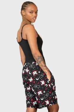 Lil Vampurr Long Shorts -Killstar Store LIL VAMPURR LONG SHORTS W C