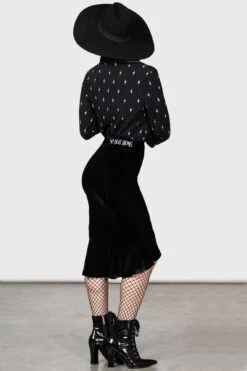 Little Storm Cloud Midi Skirt 11 Little Storm Cloud Midi Skirt -Killstar Store LITTLE STORM CLOUD MIDI SKIRT W F