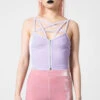 Lost In Sin Zip Top [PASTEL LILAC] -Killstar Store LOST IN SIN ZIP TOP LILAC B