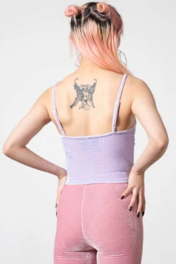 Lost In Sin Zip Top [PASTEL LILAC] -Killstar Store LOST IN SIN ZIP TOP LILAC D