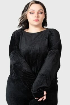 Lulluspider Sweatshirt [PLUS] -Killstar Store LULLUSPIDER SWEATSHIRT PLUS W D