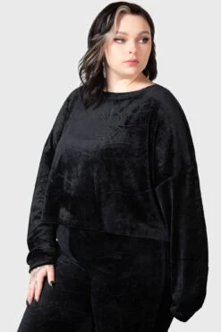 Lulluspider Sweatshirt [PLUS] -Killstar Store LULLUSPIDER SWEATSHIRT PLUS W E