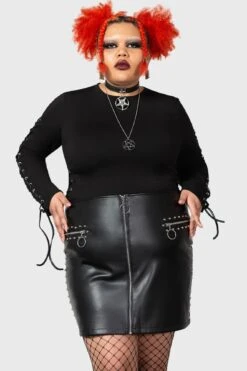 Madrigal Mini Skirt [PLUS] -Killstar Store MADRIGAL MINI SKIRT PLUS W D