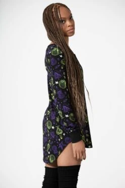 Magic Laze Lounge Dress -Killstar Store MAGIC LAZE SLEEP DRESS W E