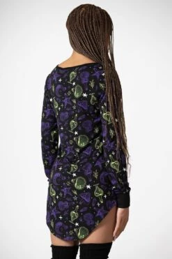 Magic Laze Lounge Dress -Killstar Store MAGIC LAZE SLEEP DRESS W F