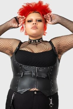 Malapas Underbust Corset [PLUS] -Killstar Store MALAPAS UNDERBUST CORSET PLUS W E