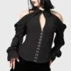 Maxim Priestess Blouse 1 Maxim Priestess Blouse -Killstar Store MAXIM PRIESTESS BLOUSE W B