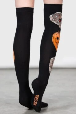 Morbid Over Knee Socks 8 Morbid Over Knee Socks -Killstar Store MORBID OVER KNEE SOCKS W D