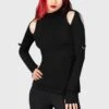 Nebula Long Sleeve Top -Killstar Store NEBULA LONG SLEEVE TOP W B