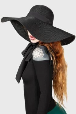 Nightshaded Sun Hat -Killstar Store NIGHTSHADED SUN HAT W D