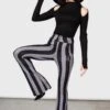 Nightshades And Ravens Bootcut Trousers -Killstar Store NIGHTSHADES AND RAVENS BOOTCUT LEGGINGS W B