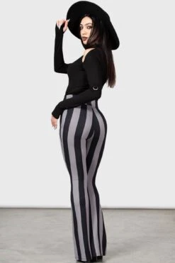 Nightshades And Ravens Bootcut Trousers -Killstar Store NIGHTSHADES AND RAVENS BOOTCUT LEGGINGS W E