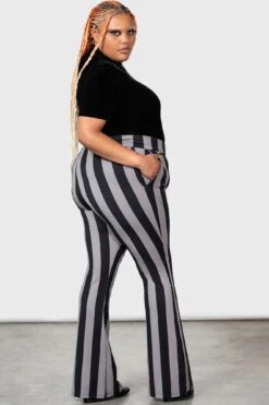 Nightshades And Ravens Bootcut Trousers [PLUS] -Killstar Store NIGHTSHADES AND RAVENS BOOTCUT TROUSERS PLUS W D