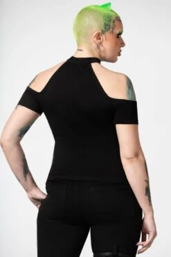 No Secrets Cap Sleeve Top -Killstar Store NO SECRETS CAP SLEEVE TOP W F