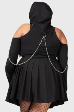 Opera Crop Hoodie [PLUS] -Killstar Store OPERA CROP HOODIE PLUS W G