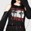 Opera Crop Hoodie 1 Opera Crop Hoodie -Killstar Store OPERA CROP HOODIE W B