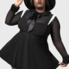Oriel Pinafore [PLUS] -Killstar Store ORIEL PINAFORE PLUS W B