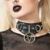 Penta Ritual Choker -Killstar Store PENTA RITUAL CHOKER W B