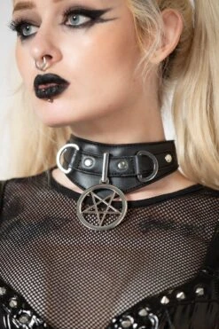 Penta Ritual Choker -Killstar Store PENTA RITUAL CHOKER W D