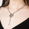 Pentagram Moon Drop Choker 1 Pentagram Moon Drop Choker -Killstar Store PENTAGRAM MOON DROP CHOKER W B