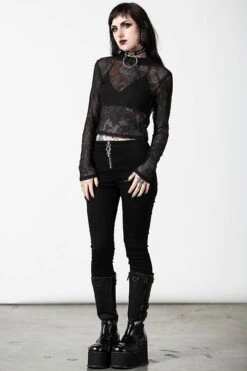 Planetary Party Mesh Top -Killstar Store PLANETARY PARTY MESH TOP W D
