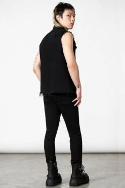 Ruse Denim Vest -Killstar Store RUSE DENIM VEST M D