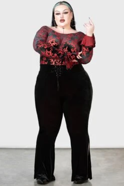 Scarlet Flame Flares [PLUS] -Killstar Store SCARLET FLAME FLARES PLUS W E