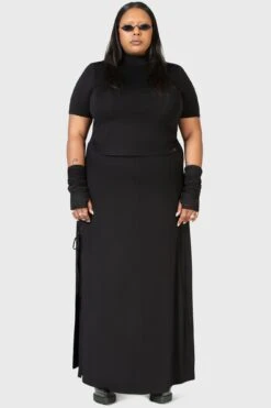 Secretly Weep Maxi Skirt [PLUS] -Killstar Store SECRETLY WEEP MAXI SKIRT PLUS W D