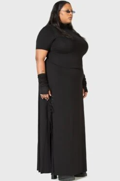 Secretly Weep Maxi Skirt [PLUS] -Killstar Store SECRETLY WEEP MAXI SKIRT PLUS W E