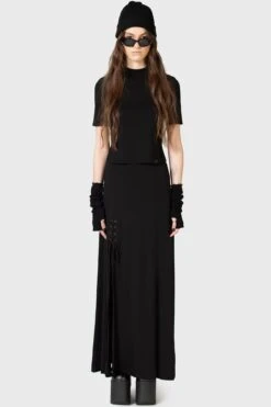 Secretly Weep Maxi Skirt 9 Secretly Weep Maxi Skirt -Killstar Store SECRETLY WEEP MAXI SKIRT W E