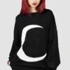Selena Knit Sweater -Killstar Store SELENA KNIT SWEATER W B