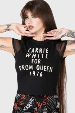 Senior Prom Shrunken T-Shirt -Killstar Store SENIOR PROM SHRUNKEN TSHIRT W D