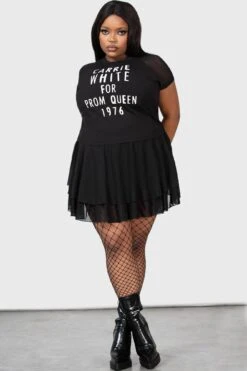 Senior Prom Shrunken T-Shirt [PLUS] -Killstar Store SENIOR PROM SHRUNKEN TSHIRT W PLUS E