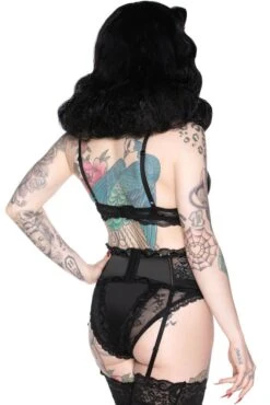 She's Poison Bra [B] -Killstar Store SHE S POISON FRINGE BRA C