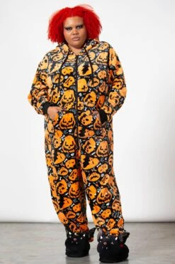 Shocktober Onesie [PLUS] -Killstar Store SHOCKTOBER ONESIE PLUS W D