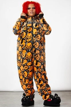 Shocktober Onesie [PLUS] -Killstar Store SHOCKTOBER ONESIE PLUS W G