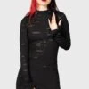 Sinners Glimmer Long Sleeve Dress