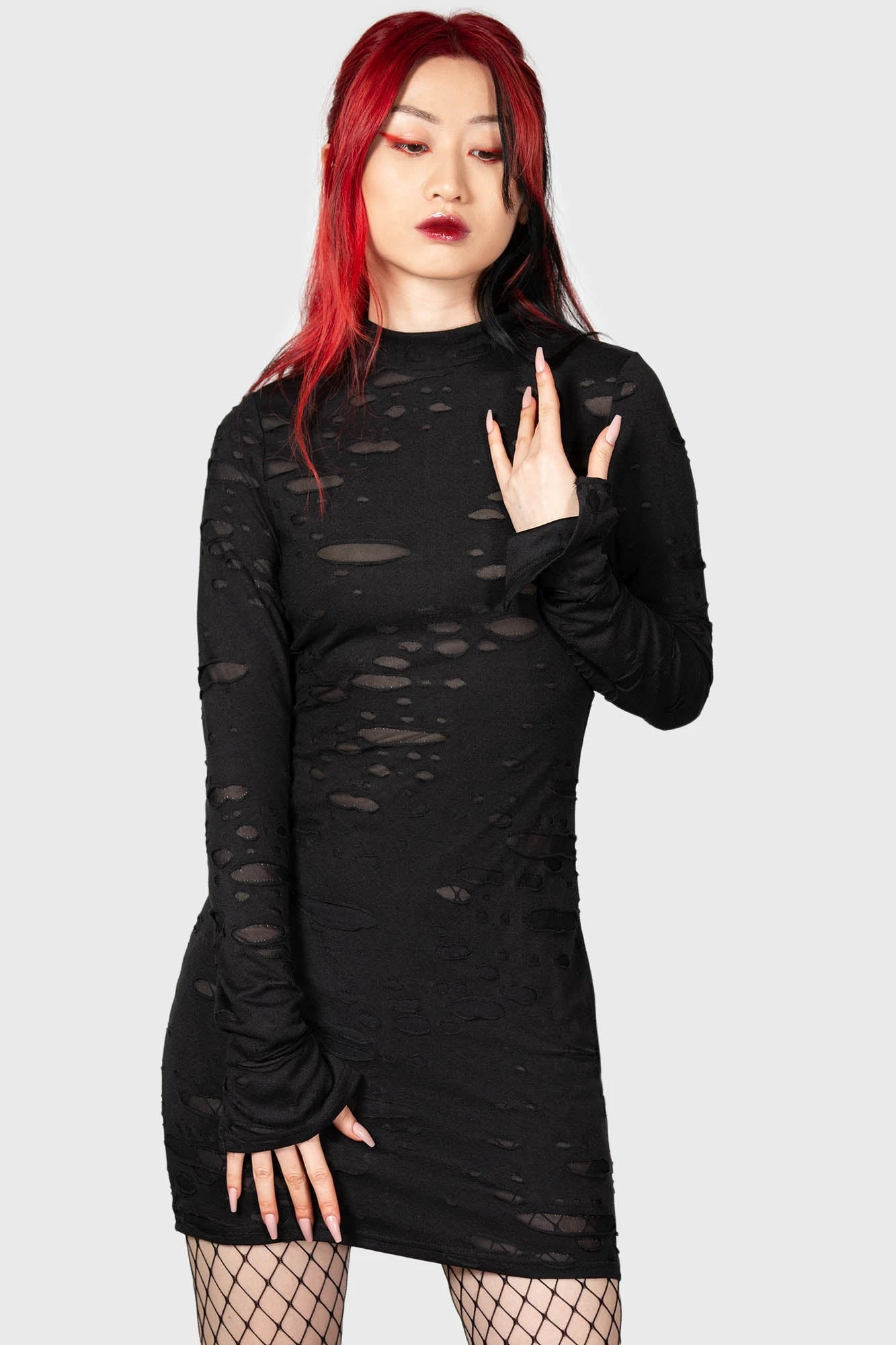 Sinners Glimmer Long Sleeve Dress 3 Sinners Glimmer Long Sleeve Dress