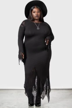 Spiderella Dress [PLUS] -Killstar Store SPIDERELLA DRESS PLUS W D