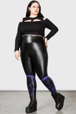 Stay Kooky Leggings [PLUS] -Killstar Store STAY KOOKY LEGGINGS PLUS W D