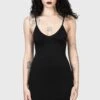 Sultrate Slip Dress 1 Sultrate Slip Dress -Killstar Store SULTARE SLIP W B