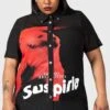Suspiria Mesh Shirt [PLUS] -Killstar Store SUSPIRIA MESH SHIRT PLUS W B