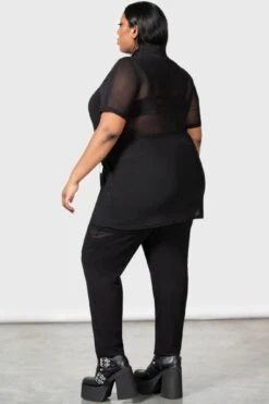 Suspiria Mesh Shirt [PLUS] -Killstar Store SUSPIRIA MESH SHIRT PLUS W E