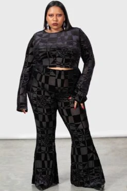 Suspiria Mood Flares [BLACK/GREY] [PLUS] -Killstar Store SUSPIRIA MOOD FLARES PLUS W E