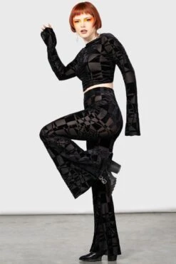 Suspiria Mood Flares [BLACK/GREY] -Killstar Store SUSPIRIA MOOD FLARES W D