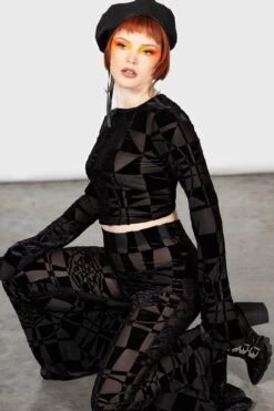 Suspiria Mood Flares [BLACK/GREY] -Killstar Store SUSPIRIA MOOD FLARES W E