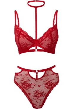Sheer Evil Bra [SCARLET] -Killstar Store SheerEvil BLOOD S