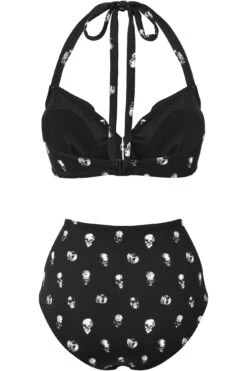 Skulls 2-Piece Swimsuit -Killstar Store Skulls2 PieceSwimsuit B
