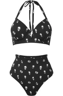Skulls 2-Piece Swimsuit -Killstar Store Skulls2 PieceSwimsuit G